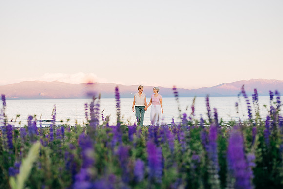 Lake Tahoe engagement photo session