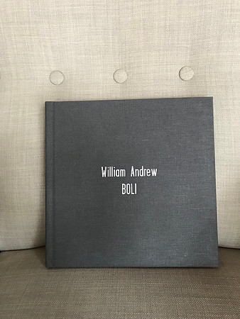 TUNDRA Linen Book with GOTHIC font in SILVER color debossing