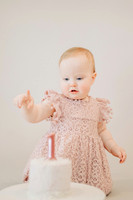 One Year Old studio cake smash session