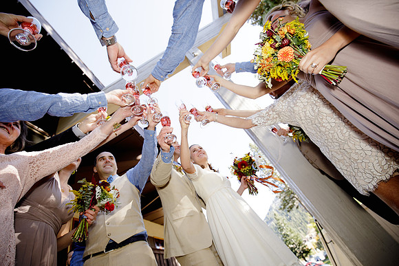 wedding in The Olympic Village Lodge at Squaw Valley