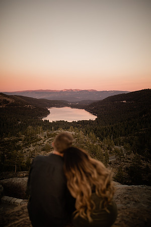 Nathan and Jasmin engagement Tahoe