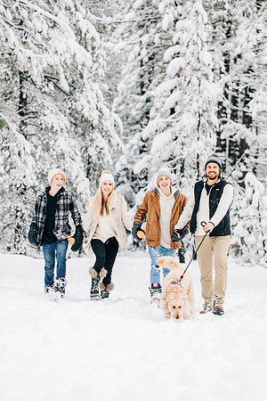 Tahoe winter family photo session